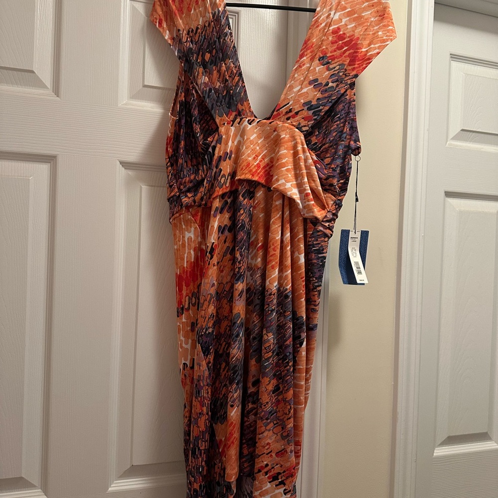 Simply Vera Vera Wang Black and Orange Dress
